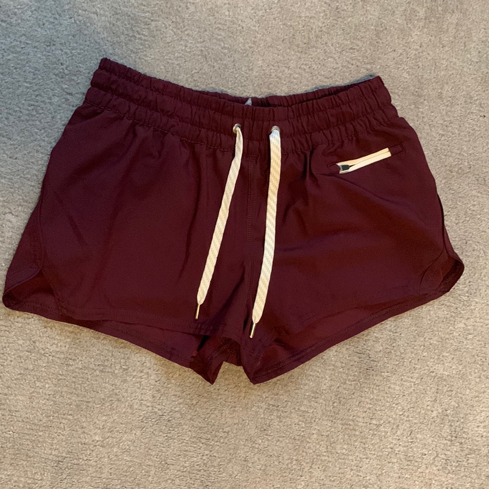 Vuori Clementine Short (Burgundy - color called cerise)